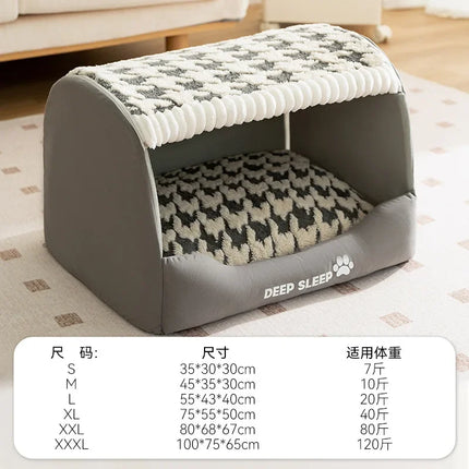 Moisture-proof Indoor Dog House Soft and Comfortable Large Space Warm Cat Dogs Kennel Deep Sleep Pet Products Supplies