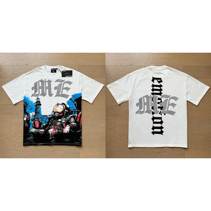 Angel Print Cotton T-Shirt