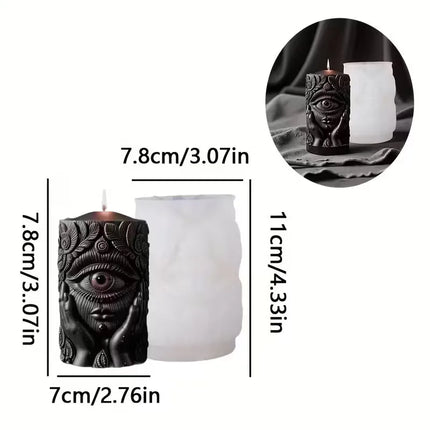 Halloween Demon Eye Candle Mold, suitable for candle/resin crafts, Halloween decoration DIY and handmade gift making molds,