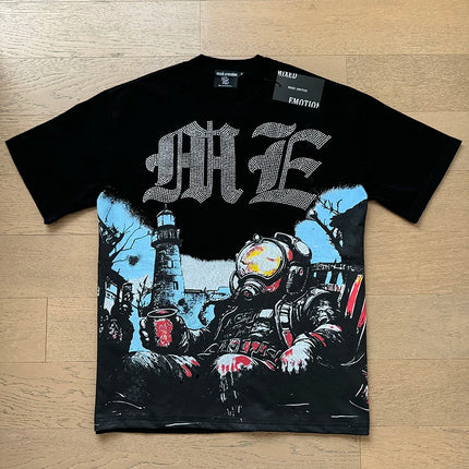 Angel Print Cotton T-Shirt