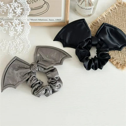 Halloween hair accessories party bat bow large intestine scrunchie cross-border European beauty style personality holiday hair a