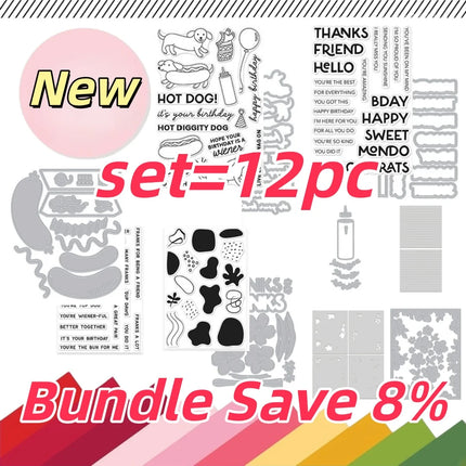August 2026 New Halloween 13 Days of Crafty Treats Metal Cutting Dies Clear Stamps for DIY Making Card Scrapbook Embossed Paper