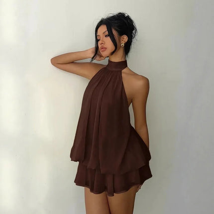 Women's Halter Mini Dress