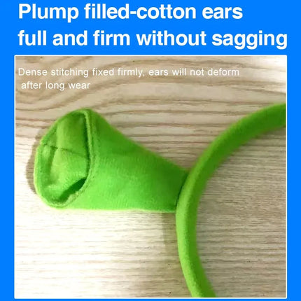 Halloween Shrek Creative Cute Headband Photo Performance Costume Hairpin Super Cute Women's New Cartoon Hair Accessory