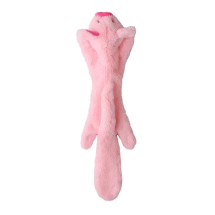 Cute Plush Squeak Toys Pet Wolf Rabbit Animal Plush Toys Dog Chew Whistling Involved Squirrel Dog Toy Funny Pet Products