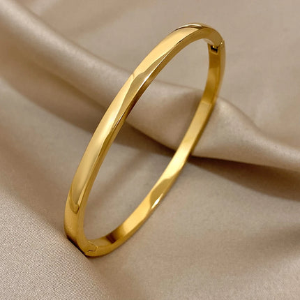 Gold Stainless Steel Bangle
