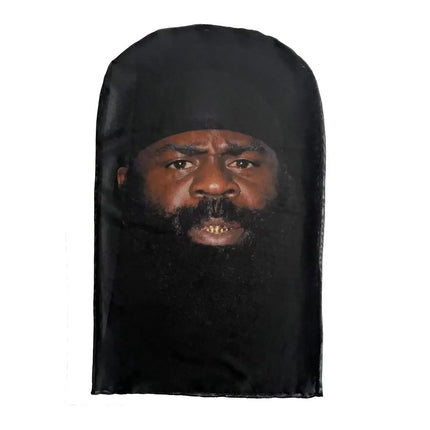 Cosplay Headwear Hip Hop Fashion Hood Hat Headgear New 3D Printed Kanye Mask Elastic Mesh Halloween Decor Full Face Mask Unisex