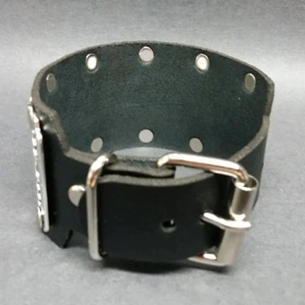 Halloween Punk Gothic Pu Leather Fashion Bracelet, Daily Holiday Party Costume Decoration, Hip-Hop Performance Handmade Outfit