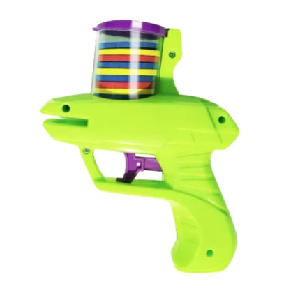Funny Cat Toys Creative Turnip Gun with Reusable Foam Flying Disc Pet Hunting Interactive Toy Dog Cat Pet Supplies