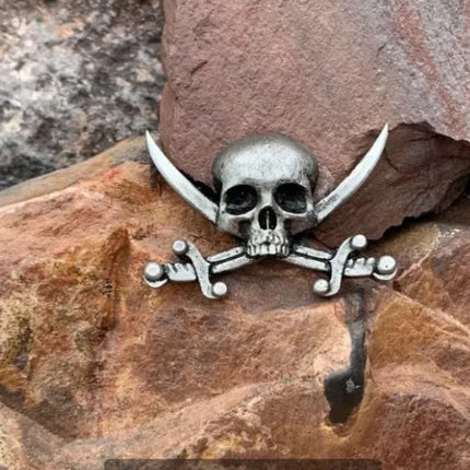 Halloween Skull Pin Punk Skeleton Badge Gothic Brooch for Jewelry Accessory Gifts Wholesale