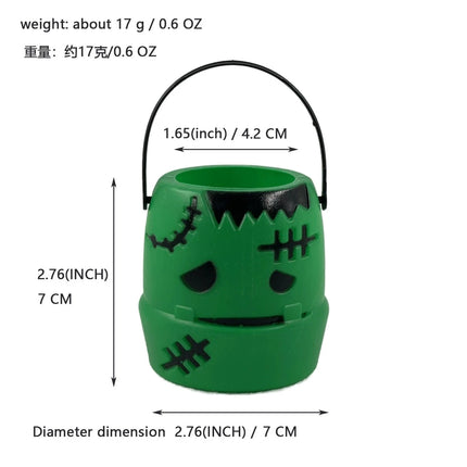 Halloween Candy Bowl Decorations  Black Plastic Cauldron Bowls with Iron Rack, Halloween Party Decorations Candy Bucket