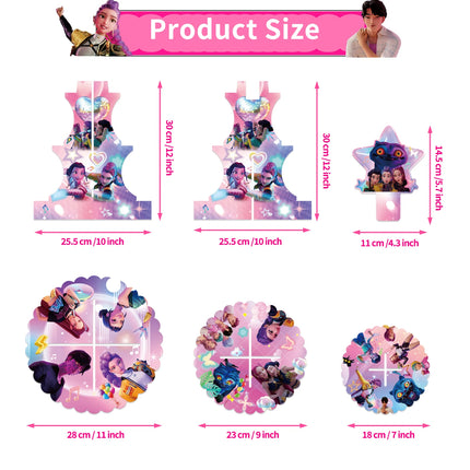 KPOP Kawaii Party Decoration Demon Hunters Cake Rack Three Layer Cake Stand Cartoon Halloween Decorations