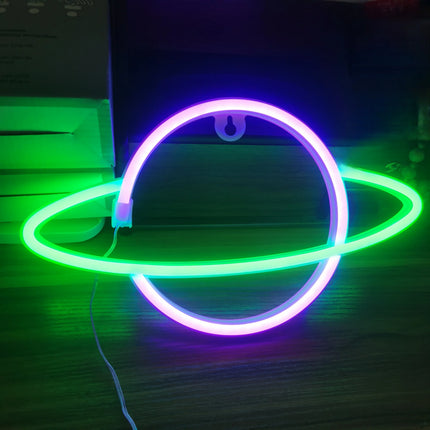 Halloween Bat Spirit LED Neon Wall Decor for Party Gift - Terrifying Atmosphere - USB or Battery Powered