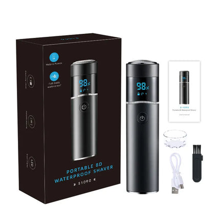 Mini Portable Electric Shaver for Men IPX7 Waterproof Beard Trimmer Razor Travel And Car Use Friendly
