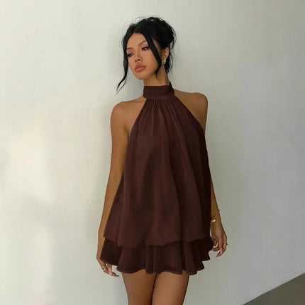 Women's Halter Mini Dress