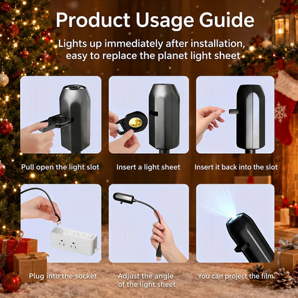 Halloween USB LED Projection Lamp,3/6pcs Patterns Light Ghost,bat,Spider,Skeleton,Halloween Atmosphere Light Festive Decoration