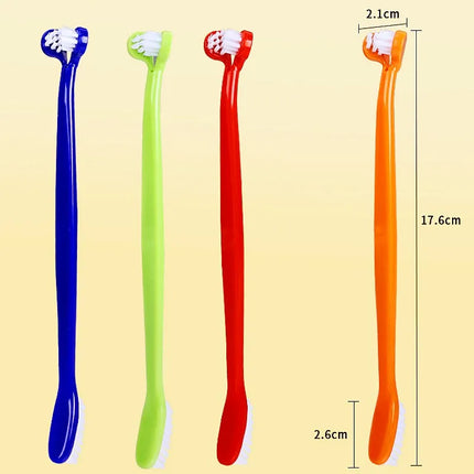 Dog Toothbrush Double-head Dogs Toothbrushes Oral Care Dog Teeth Cleaning Small Pet Mouth Cleaning Cat Toothbrush Pet Products