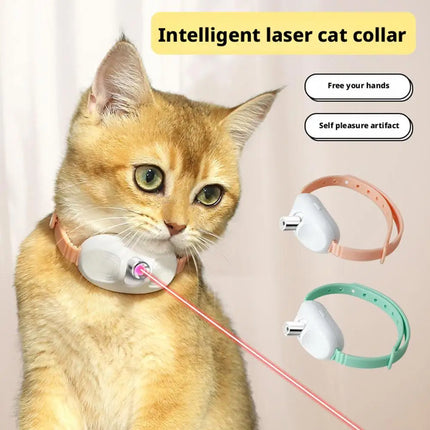 Laser Cat Teaser Collar Smart Cat Teaser Toy Pet Supplies Self-Entertainment Automatic Cat Teaser Toy Cat Teasing Artifact