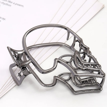 Halloween punk style metal skull hair grab hair accessories are suitable for girls and ladies to wear every day