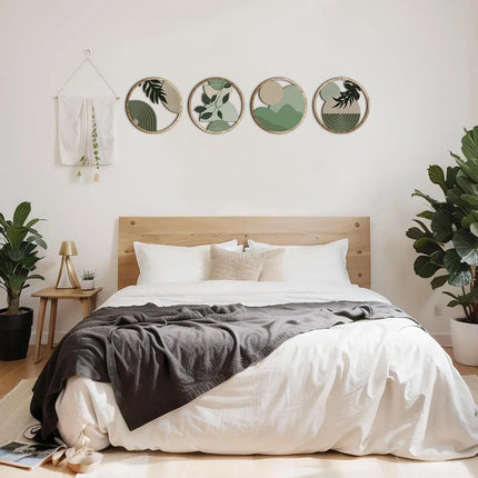 Bohemian Wooden Wall Art Set