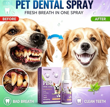 50ml Pet Oral Care Spray Dogs Cats Teeth Cleaning Fresh Breath Daily Dental Care Pet Supplies