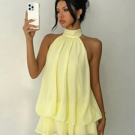 Women's Halter Mini Dress