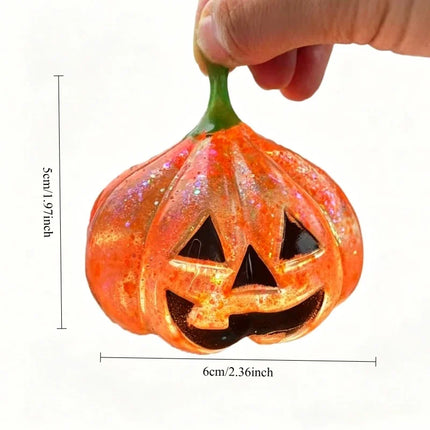 Halloween Pumpkin Maltose Stress Ball Squishy Toy Soft Stress Ball Slow Rebound Fidget Toy Stress Relief Funny Gift for Adults