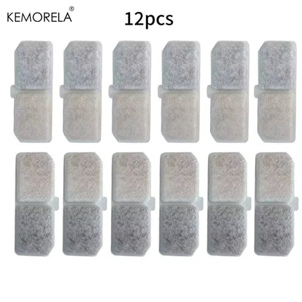 KEMORELA 12PCS Cat Water Fountain Filter Pet Fountain Replaced Filter Accessories Pet Supplies