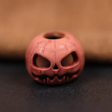 Halloween Pumpkin Skull Face Lantern EDC Brass Knife Beads DIY Woven Paracord Lanyard Pendants Outdoor Tool Hangings Accessories