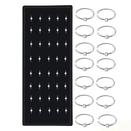 Crystal Stainless Steel Nose Studs