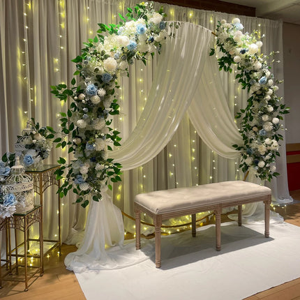 Luxury White Rose Garland