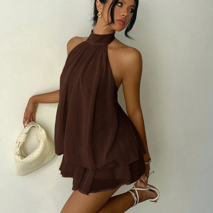 Women's Halter Mini Dress