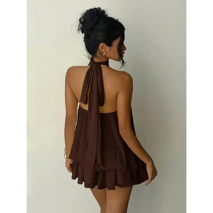 Women's Halter Mini Dress
