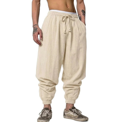 Men's Linen Harem Pants