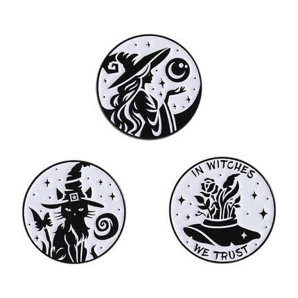 2-5Pcs/Set Punk Halloween Collected Enamel Pins Pumpkin Duck Capybara Skeleton Cat Ghost Brooch Lapel Badge Jewelry Gift Friends
