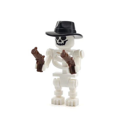 MOC Halloween Skeleton Army Mini Doll  DIY Building Blocks Assembled Building Blocks  Toy Character Doll Skeleton Ornaments