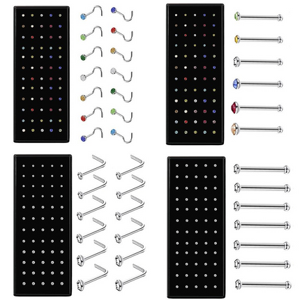 Crystal Stainless Steel Nose Studs