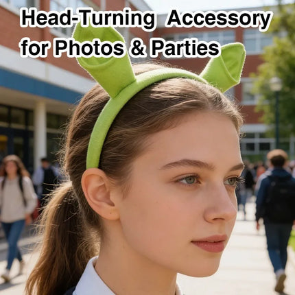 Halloween Shrek Creative Cute Headband Photo Performance Costume Hairpin Super Cute Women's New Cartoon Hair Accessory