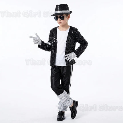 Halloween Coplay outfit for Show Performance Party Michael Jackson Celebrity Birthday Carnival Billie Jean Pop Star MJ costume