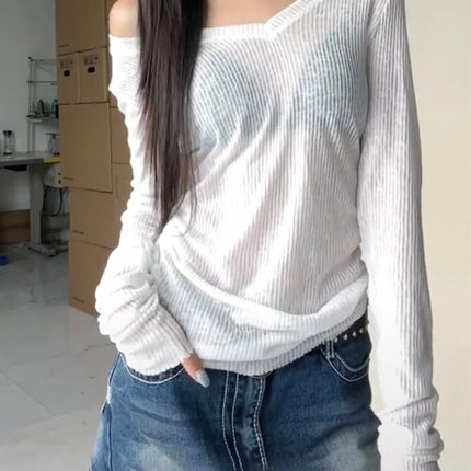 Women's Sheer Long Sleeve Tee