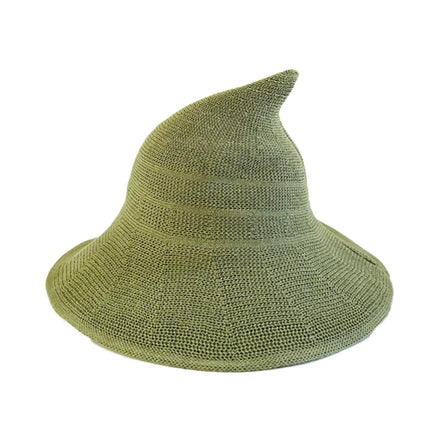 Halloween Witch Hat Long Point Hat Knitted Cap for Women Halloween Party Hat Magical Hat Festival Party Cosplay Decoration