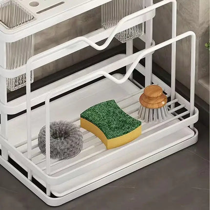 Kitchen Stand Home Utensil Multifunctional Knife Holder Pot Lid Storage Rack Cutlery Holder Counter Cutting Board Rack