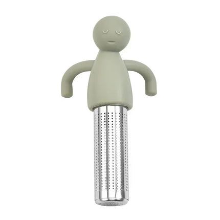Stainless Steel Tea Sieve New Human Shaped Tea Sieve Kitchen Accessory Filter Accessories Supplies Humidifier Pet Products Bar