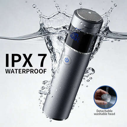 Mini Portable Electric Shaver for Men IPX7 Waterproof Beard Trimmer Razor Travel And Car Use Friendly