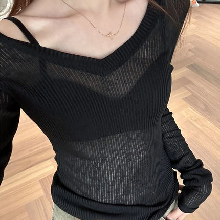 Women's Sheer Long Sleeve Tee