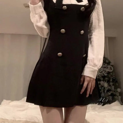 Women's Preppy Bow Dress