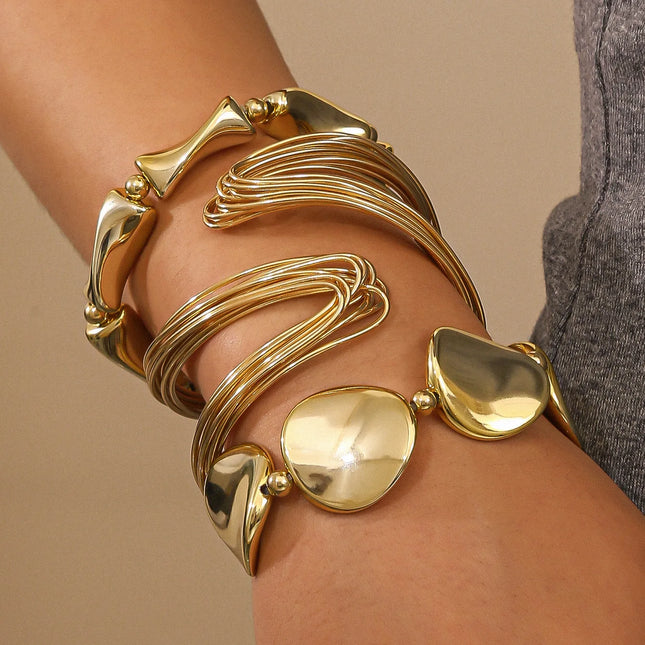 Geometric Cuff Bracelet Set
