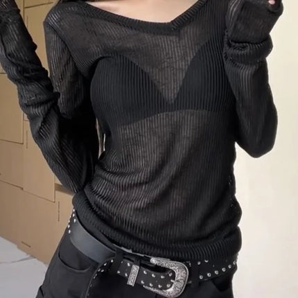 Women's Sheer Long Sleeve Tee