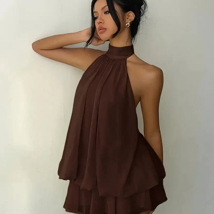 Women's Halter Mini Dress