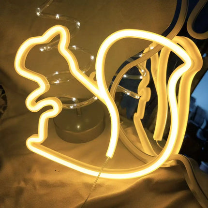 Halloween Bat Spirit LED Neon Wall Decor for Party Gift - Terrifying Atmosphere - USB or Battery Powered
